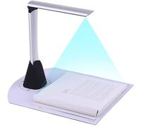 Escáner de documentos con cámara, documento HD A4 de 5 megapíxeles, escaneo de alta velocidad en 1 segundo, con una variedad de funciones de reconocimiento de texto, Escáner de libros OCR A4 Presentad