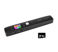 Escáner de documentos portátil, compatible con WiFi y recargable, escáner portátil de fotos, escáner móvil, formato JPG/PDF, hasta 1050 DPI, con tarjeta SD de 16 G