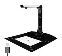 Escáner de documentos Visualizador de cámara para enseñar escáneres para ordenadores portátiles PC portátil USB 8MP HD A4 formato Doc Cam Escáner de fotos en línea con OCR, Scan Snap, escaneo automático de múltiples páginas, LED ect