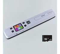 Escáner de fotografías for Documentos, imágenes y Textos en 1050 dpi, IScan Wand con Tarjeta SD de 16 G, escáner portátil, WiFi Integrado, escaneo Plano