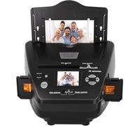 Escáner de fotos y diapositivas con pantalla LCD de 2.4 pulgadas, convierte negativos y diapositivas de película de 35 mm/135, foto (3R, 4R, 5R), tarjeta de visita a fotos digitales JPEG de 22 MP