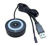 Escáner de Huella Digital USB para windows Hello, Lector Biométrico de Alta Precisión 0.001% FAR, Sensor Táctil 360 Grados para PC y Portátil, de Ciberseguridad para compacto Negro