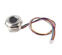 Escáner de Huellas Dactilares, Módulo de Identificación de Huellas Dactilares con Luz Indicadora de Anillo de 2 Colores, Escáner Biométrico de Dedo Capacitivo Circular R503 para