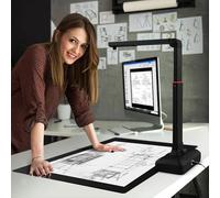 Escáner de Libros de Gran Formato A3, escáner de Documentos, cámara de Documentos USB de 18 MP con aplanamiento automático, reconocimiento de Texto OCR, Adecuado for escanear revistas Grandes