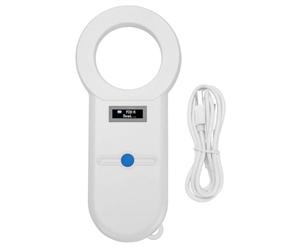 Escáner de Microchip para Mascotas 134,2 Khz Alta frecuencia USB Recargable Pantalla OLED Lector de identificación de Chip Animal portátil para clínicas veterinarias Granjas