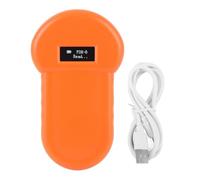 Escáner de Microchip para Mascotas multifunción USB Recargable Lector de Etiquetas de Animales escáner para Perros Gatos Cerdos [prácticas veterinarias] Naranja
