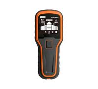 Escáner de pared, calibración automática 5 en 1, buscador electrónico de pernos para detección de madera, metal y cables de CA vivos, pantalla LCD, herramienta de escaneo profundo (naranja)