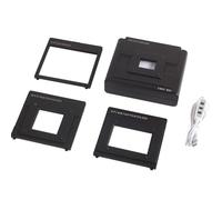 Escáner de película con luz LED, copiadora negativa a JPEG digital, alimentado por USB, retroiluminación regulable, adecuado para visualización de películas y diapositivas de 135, 120 y 4x5