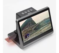 Escáner de película digital, convertidor negativo y deslizante con pantalla LCD de 7 pulgadas, visor profesional para fotos digitales de película 135/126/110