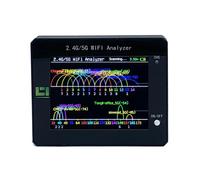 Escáner de Señal WIFI 2.4G/5G Analizador de Uso de Señal WIFI Asistente de Administración de Enrutador 600mAh Pantalla TFT de 2.4 Pulgadas ABS