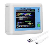 Escáner de señal WIFI 2.4G/5G WIFI analizador de uso de señal, asistente de gestión de enrutador con pantalla a color de 2.4 pulgadas
