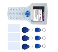 Escáner de tarjetas eficaz con zona de lectura trasera y notificación de voz en varios idiomas para fotocopiadora ABS de respaldo de tarjetas