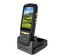 Escáner De Terminal 2D, PDA Industrial con Sistema Operativo Android 7.1, 4G LTE WiFi Bluetooth NFC13.56MHz, Pantalla Táctil De 4.0 Pulgadas, For Inventario De Fabricación En Almacén(Charging Set)