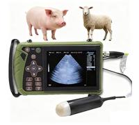 Escáner de ultrasonido de mano, sonda de 3.5 MHz, pantalla LED de 5.6 pulgadas, almacena más de 4000 imágenes, para cerdos y ovejas embarazadas, uso veterinario profesional