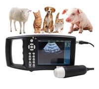 Escáner de ultrasonido veterinario con sonda de 3,5 MHz para detección de embarazo animal en cerdos y ovejas