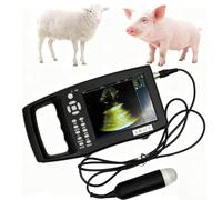 Escáner de ultrasonido veterinario portátil con sonda mecánica de 3,5 MHz, 4 campos de color para pruebas de embarazo en cerdos y ovejas
