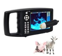 Escáner de ultrasonido veterinario portátil, pantalla LED de 5.6 pulgadas con sonda de 3.5 MHz para pruebas de embarazo en cerdos, ovejas, cabras, perros, gatos, conejos