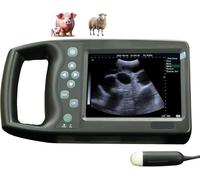 Escáner de ultrasonido veterinario portátil para detección de embarazo en cerdos, ovejas, cabras, dispositivo de mano con sonda mecánica para uso veterinario