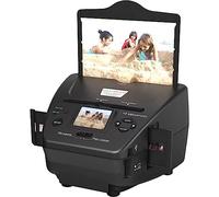 Escáner digital de película y fotos - Convierte 35 mm/135 diapositivas, negativos, tarjeta de nombre y fotos de 3.5 x 5/4 x 6/5 x 7 a JPEG de 22 MP - Convertidor deslizante y negativo con LCD de 2.4