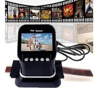 Escáner digital de películas: convierte 35 mm, 135, 126, 127 películas/diapositivas/negativos a fotos JPEG con pantalla LCD de 4.3 pulgadas, vista previa de imagen, reproducción y funciones de edición