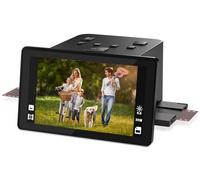 Escáner digital de películas y diapositivas con gran pantalla LCD de 5 pulgadas, escáner negativo y escáner de diapositivas para digitalizar, convierte 135, 126 KPK, 110 negativos y película Super 8 a
