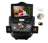 Escáner fotográfico de Diapositivas de película portátil Negativo de Alta resolución de 16 MP Convierte películas en Color y Blanco y Negro de 35 mm/135 Diapositivas y Negativos con Pantalla LCD