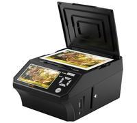 Escáner fotográfico para Negativos y Diapositivas 35mm 110mm, resolución 22MP, Pantalla LCD 5 Pulgadas, conversión JPEG, Tarjeta SD 8GB