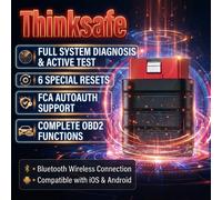 Escáner OBD2 Bluetooth Thinkcar Thinksafe 2026, Lector de Códigos para Automóviles, Bidireccional, Todos los Sistemas, 6 Funciones de Reinicio, Herramientas de Diagnóstico Automotriz OBD 2 Thinksafe