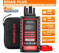 Escáner OBD2 KINGBOLEN Ediag Plus Thinkdiag 2 CAN FD, Herramienta de Diagnóstico para Todos los Sistemas del Automóvil, 15 Funciones de Reinicio, Prueba Activa, Codificación ECU, 1 Año Gratis THINKDIA