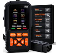 Escáner OBD2 M525 OBD2 lector de código EOBD probador de batería para comprobar la luz de falla del motor, funciones OBD II, herramienta de diagnóstico de fallos del coche, transmisión de datos en