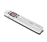 Escáner portátil de Mano, escáner inalámbrico de Documentos e imágenes, Pantalla LCD de Formato JPG/PDF de tamaño A4, Incluye Tarjeta SD de 32 G, para Libros de Recibos comerciales大 (Blanco)