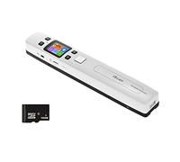 Escáner portátil, escáner con Varilla y Tarjeta SD de 16 GB, escáner de Mano for Documentos A4, imágenes, Textos, Recibos, for escaneo Plano, hasta 1050 dpi