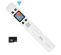 Escáner portátil for Documentos, imágenes y Textos en 1050 dpi, escáner de Documentos A4 con Tarjeta SD de 16 GB, escaneo Plano, escáner de Fotos Que Carga imágenes a la computadora a través de USB o