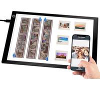 Escáner Portátil Ultradelgado de Negativos y Diapositivas, Panel de Luz LED 12 x 9 Pulgadas, Visor de Película, Convierte Negativos y Diapositivas en Fotos Digitales JPG