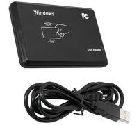 Escáner RFID de doble frecuencia IC/ID, cobertura UID de 40 formatos, broca ajustable, interfaz USB, lector RFID delgado para sistema de control de acceso, con cable de datos, 10,4 x 6,8 x 1 cm