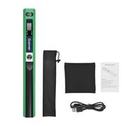 Escáneres de Documentos, Escáner inalámbrico portátil de Mano, tamaño A4, 900DPI, Formato JPG/PDF, Pantalla LCD, Interfaz Tipo C con Bolsa Protectora(Groen)