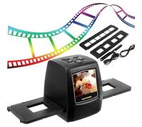 Escáneres de película convertidores de película de 35/135 mm, escaneo Negativo de número de Diapositiva del digitalizador Negativo de Pantalla LCD de 2,36 Pulgadas