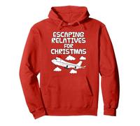 Escapando de Familiares por Navidad, Vacaciones en avión Sudadera con Capucha