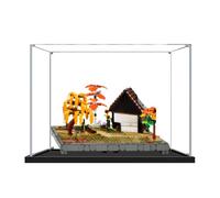 Escaparate de acrílico para modelo 11372 Autumn Cottage Garden, compatible con Lego, caja de almacenamiento transparente a prueba de polvo (modelo no incluido) (transparente 2MM)
