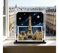 Escaparate de exposición Acrílico Transparente para Lego 21064 París: Arquitectura de la Ciudad del Amor - Vitrina Antipolvo Compatible con Lego 21064 (Modelo No Incluido) - 3 mm,