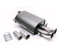 Escape 2x76mm DTM Alto Redondo Afilado Con ABE para BMW 5er E39 520i-528i 5 / D