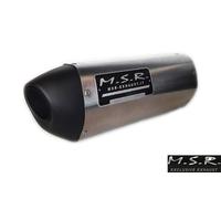 ESCAPE APROBADO MSR MOTOCICLETA HUSQVARNA SVARTPILEN 125 2020 2021 QUADSTREET TWO-TONE ACERO INOXIDABLE FIN DE SERIE