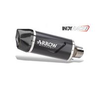 Escape ARROW Indy Race homologado en aluminio negro para HONDA NC 750 X 25-26