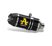 Escape ARROW Indy Race homologado en aluminio negro para KAWASAKI Z 400 2023 | NINJA 400 2023