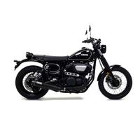 Escape ARROW Rebel homologado en aluminio negro con tapa en carbono para YAMAHA SCR 950 17-20
