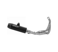 Escape ARROW Rebel homologado en nicromo negro con tapa en carbono para KAWASAKI Z 650 RS 21-24