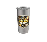 Escape Artist Escape Room Master Lover Entusiasta Chiste Divertido Vaso térmico de acero inoxidable de doble pared