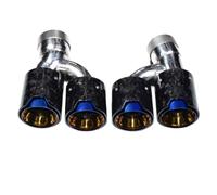 Escape Automóvil Modificado para 2018-2023 5 Series Tubo de Escape G30 G31 modificación del Tubo de Escape Quad Fibra de Carbono M Punta Cabezal de Escape Garganta Cola Tubo(Orange)
