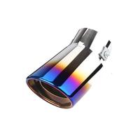 Escape Automóvil Modificado Punta Escape Coche importada de 2,5" Tubo único Acero Inoxidable Revestimiento Tubo Escape Trasero Modificado para la mayoría los Accesorios Coches Garganta Cola Tubo(Curv