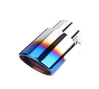 Escape Automóvil Modificado Punta Escape Coche importada de 2,5" Tubo único Acero Inoxidable Revestimiento Tubo Escape Trasero Modificado para la mayoría los Accesorios Coches Garganta Cola Tubo(Stra